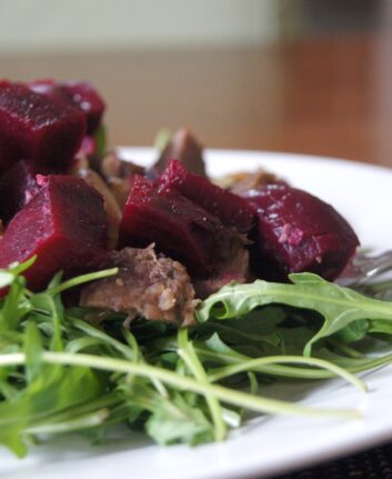 Salade de betteraves et roquette