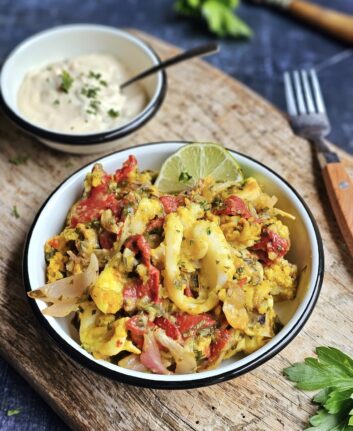 Seiche rôtie au four aux herbes et citron confit