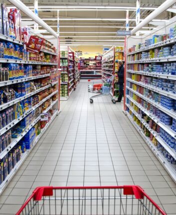 Caddie au supermaché