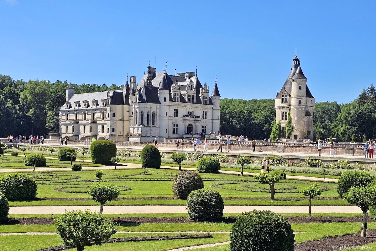 Château de Chenonceau vu depuis les jardins