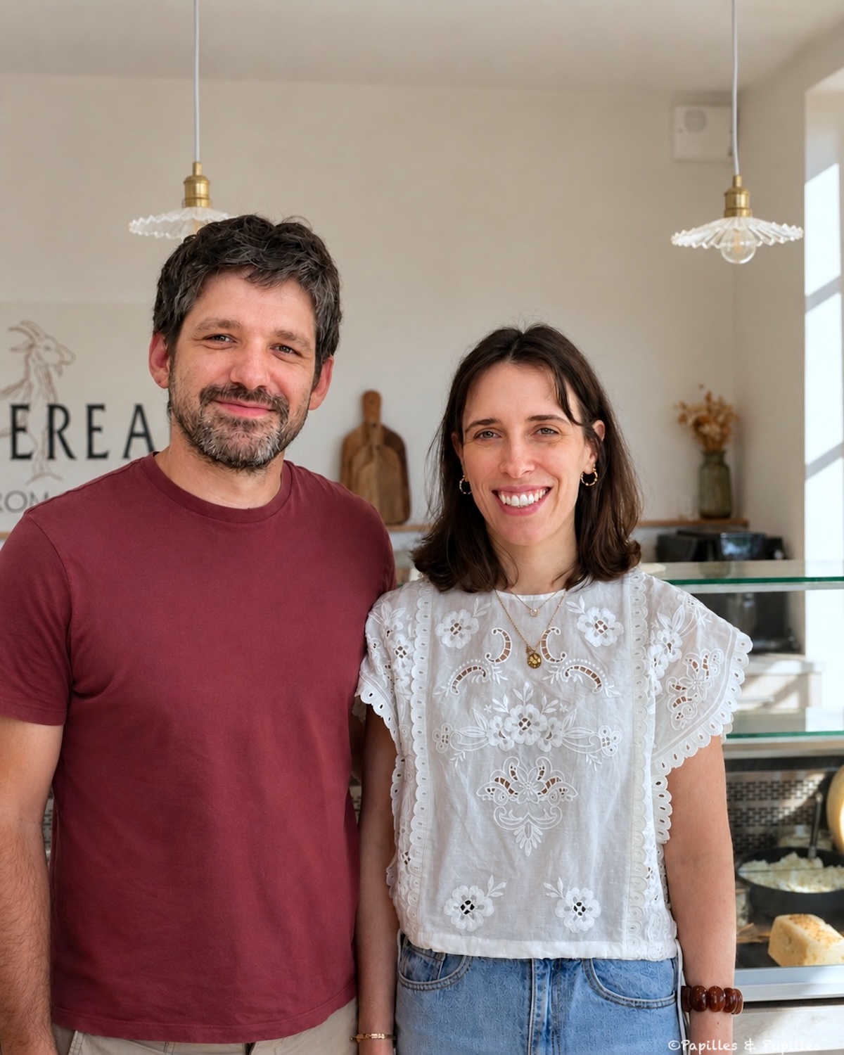 Gatien et Delphine Laurent, propriétaires du Vazereau