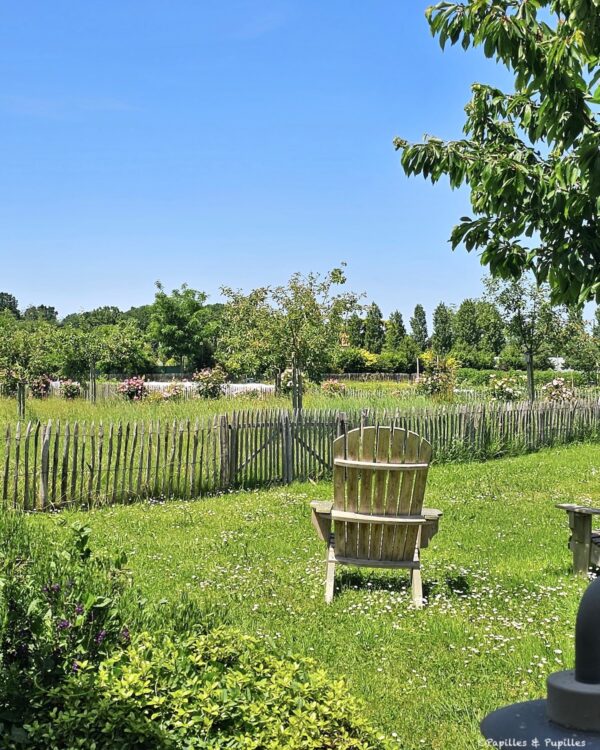 Jardin et potager du restaurant Les Jardiniers à Ligré près de Chinon