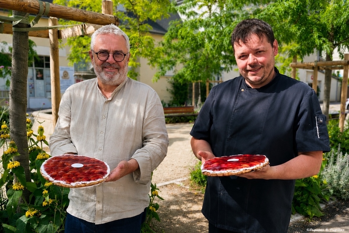 Frédéric Prunier et Adrien, chef pâtissier
