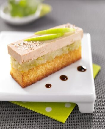 Toasts de foie gras à la pomme Granny Smith