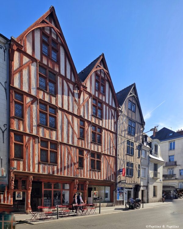 Maisons à pans de bois dans le centre historique de Tours