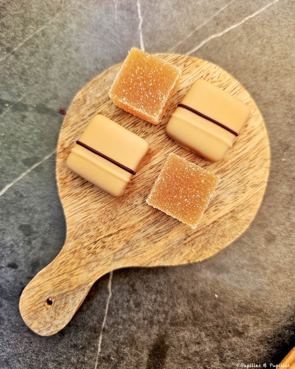 Chocolat et pâte de fruit de la passion