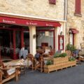 Terrasse du restaurant Le Croquant à Monpazier en Dordogne
