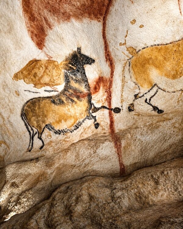 Fac-similé du Cheval chinois dans le Diverticule axial de Lascaux IV