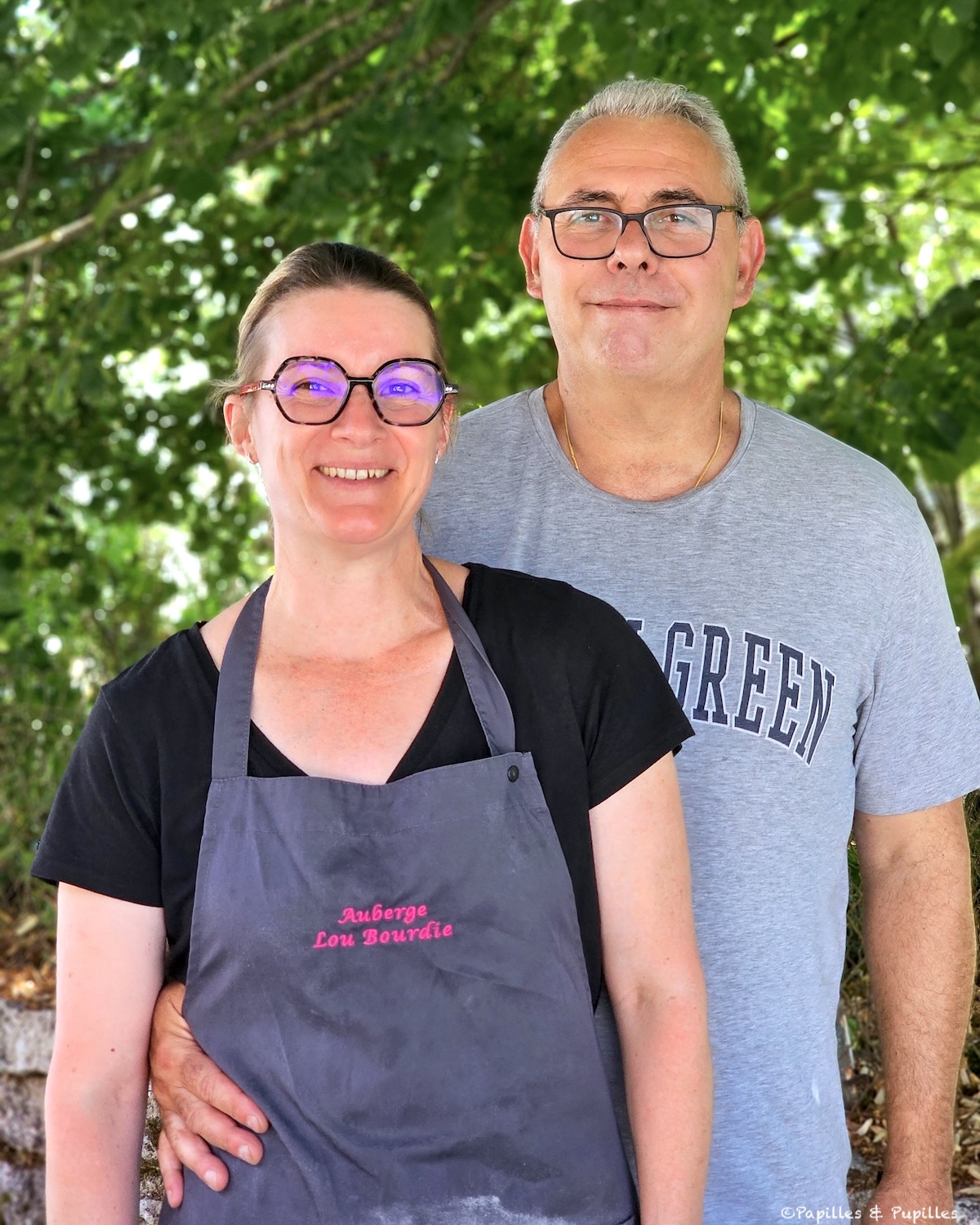 Julie et Jérôme de l’Auberge Lou Bourdié à Bach