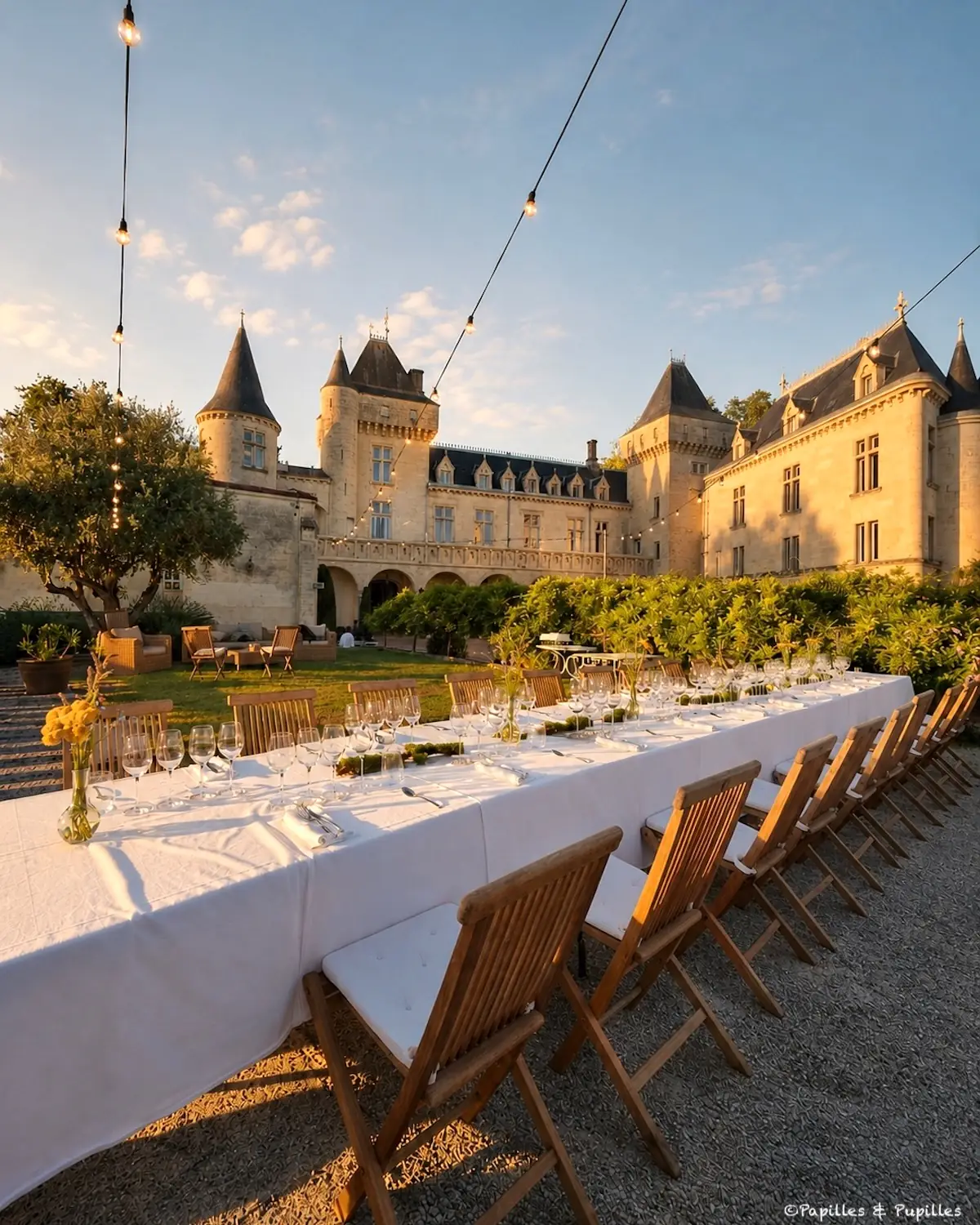 Table du dîner - Château de la Rivière, Fronsac