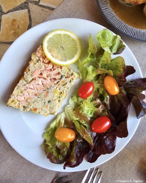 Terrine de cabillaud et saumon sauce oseille