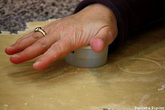 découpe de pâte à tarte