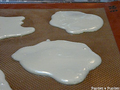 Oeufs au plat version sucrée - Réalisation du blanc