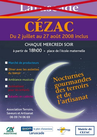 Nocturnes gourmandes des terroirs et de l’artisanat – Cézac