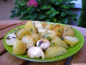 Pommes de terre de Noirmoutier à la menthe et au citron